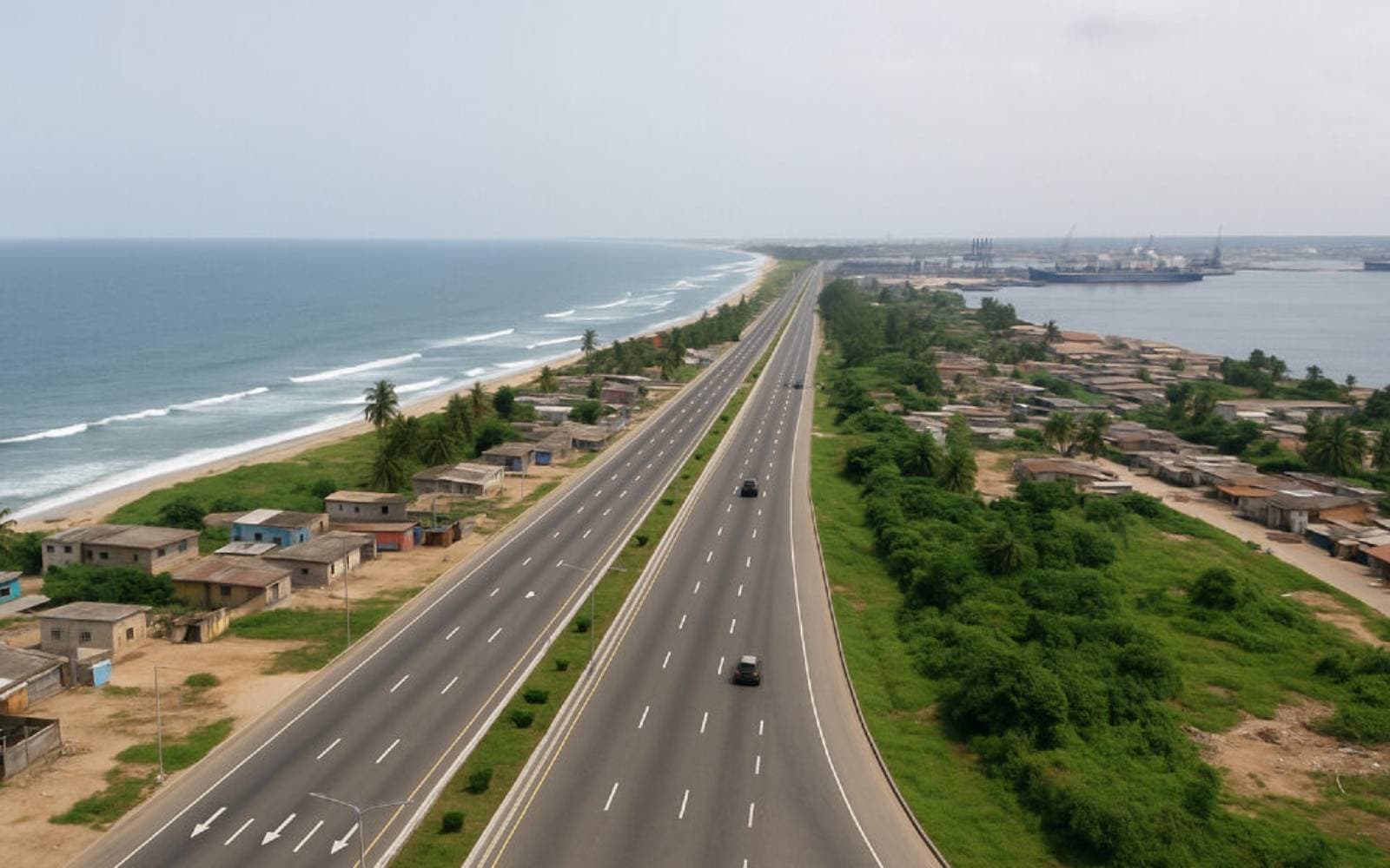 Cross-border trade corridor connecting regional markets
